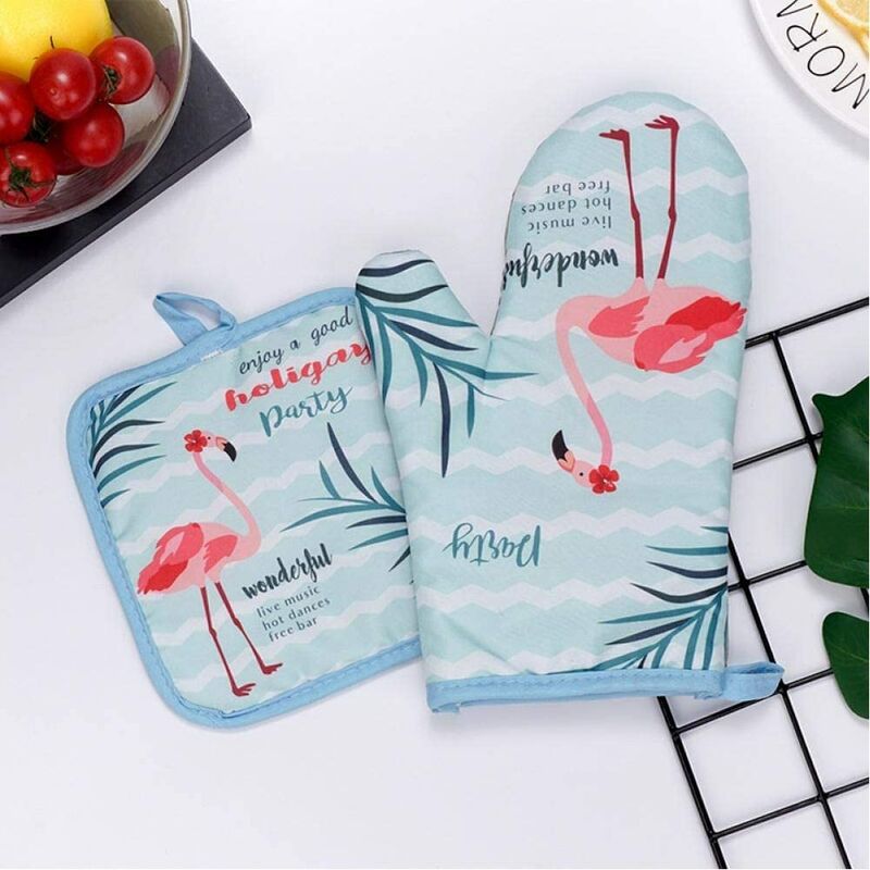 Oven Gloves Microwave Potholders Baking Molds Cotton Oven Gloves bbq Potholder Mat Kitchen