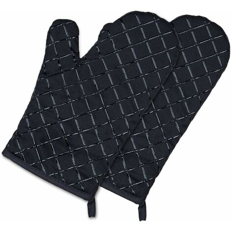 Blue- Silicone Oven Mitt, Heat Resistant Pot Holders, Flexible Oven Gloves, 1 Pair Heart Pattern