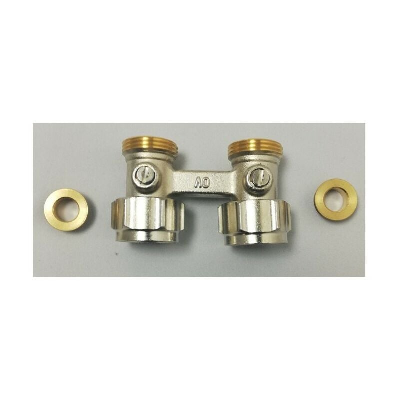 Oventrop - 1015813 ahbt-dr Bloc de raccordement bitubes intégré Droit 3/4 Multiflex