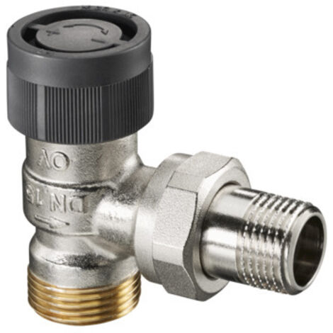 Oventrop A Thermostatventil DN 15 G 3/4" Außengewinde x R 1/2” Außengewinde, Eckausführung