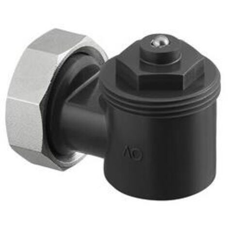 OVENTROP Adaptador angular para conexión de rosca de radiador con válvula M 30x1,5, blanco, 1011450