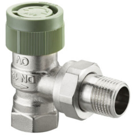 Oventrop ADV 9 Thermostatventil DN 10 PN 10 Eckausführung, Rp 3/8" Innengewinde x R 3/8” Außengewinde
