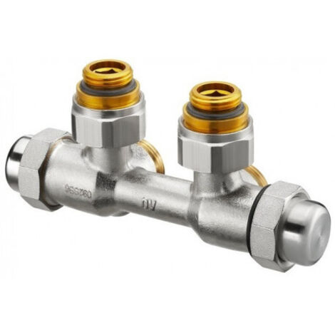 OVENTROP Anschlussarmatur Multiflex FQ Eck Linksanschluss, G 1/2 AG x G 3/4 Eurokonus, 1015874