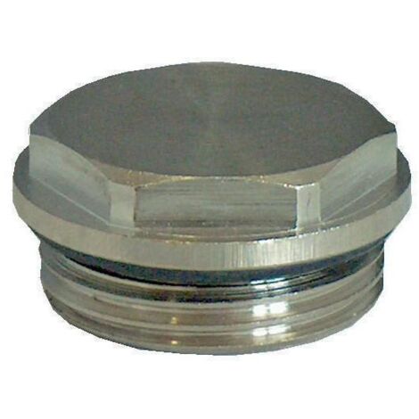 Oventrop Blindstopfen 3/8", PN 10 selbstdichtend, Messing vernickelt