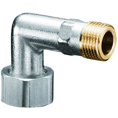 Oventrop Bogenverschraubung DN 15 3/4" Innengewinde Überwurfmutter x1/2" Außengewinde, vernickelt