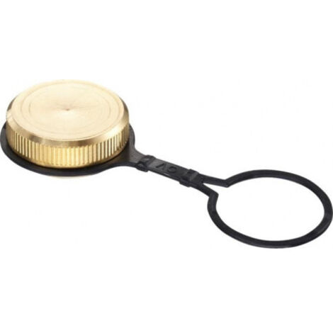 OVENTROP Bouchon avec rondelle d'étanchéité et boucle de fixation pour robinets KFE, DN 25, G 1 1/4 IG, 1034008