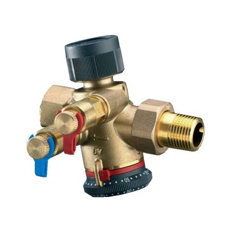 Oventrop Cocon QT Regulierventil mit Messventilen, DN 25 Außengewinde/Innengewinde, 400-2500l/h