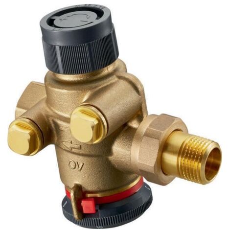 Oventrop Cocon QT Regulierventil ohne Messventile, DN 20 Außengewinde/Innengewinde, 250-1800l/h