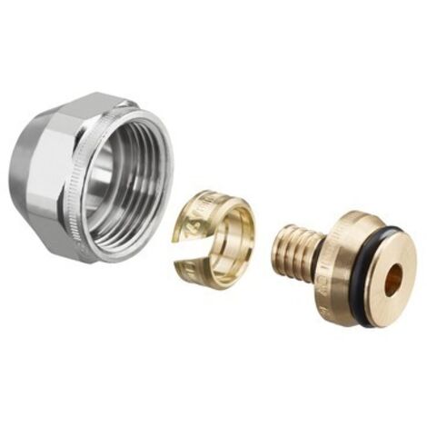 Oventrop Cofit S Klemmringverschraubung für Copipe 18x2,0mm x G 3/4" Überwurfmutter, vernickelt