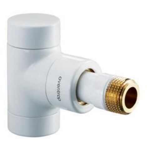 Oventrop Combi E Heizkörperverschraubung DN 15 1/2",Eckausführung,weiß pulverbeschichtet