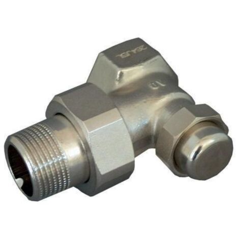 Oventrop Combi L Heizkörperverschraubung DN 15 1/2" PN 10 Eckausführung, Messing vernickelt