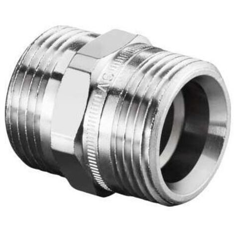 Oventrop Doppelnippel 1028263 3/4"x3/4", Messing vernickelt