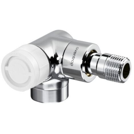 Oventrop E Thermostatventil DN 15 1/2", PN 10 Winkeleckausführung links, Anthrazit