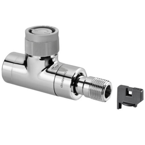 Oventrop EQ Thermostatventil DN 15 Durchgangsausführung mit Q-Tec, Weiß