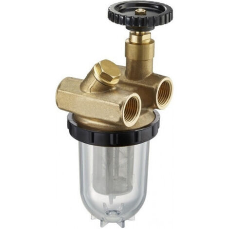 Oventrop Filtre fioul bitube Oilpur tamis nickel, 1/2'' des deux côtés vanne