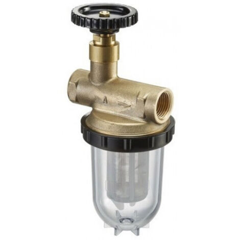 Oventrop Filtre fioul monotubeOilpur,tamis nickel 1/2'' FF des deux côtés, vanne d'arrêt