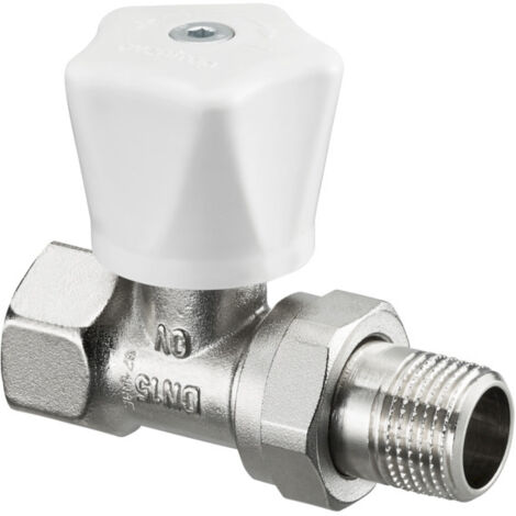 Oventrop HR Handregulierventil DN 10 3/8", PN 10 Durchgangsausführung, Handrad weiß