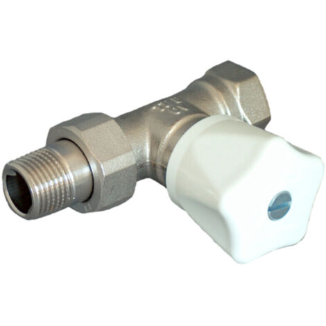 Oventrop HRV Handregulierventil DN 10 3/8", PN 10 Durchgangsausführung, Handregulierkopf Weiß