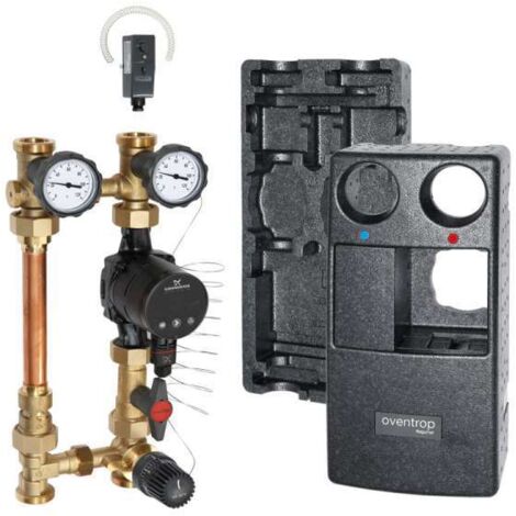 Oventrop Kessel Anbindesystem Regumat F-180 DN25 mit Alpha2 25-60 Festwertregel-Set 20-50°C
