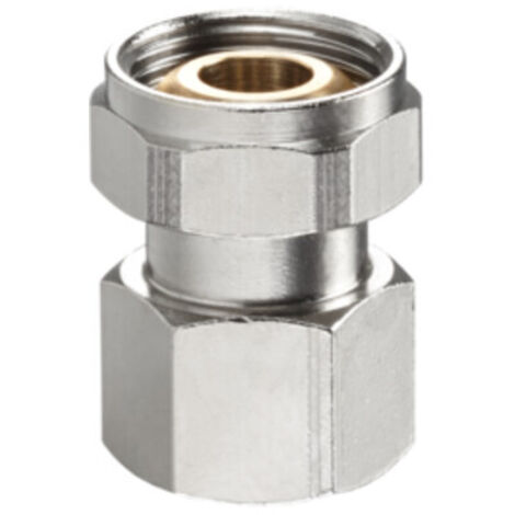 Oventrop Multiflex Verschraubung, 3/4" Überwurfmutter x 1/2" Innengewinde, Messing vernickelt