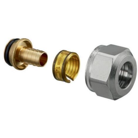 Oventrop Ofix Klemmringverschraubung,m24x1,5,16x2mm, 2-fach für Kunststoffrohr
