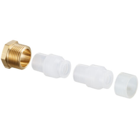 Oventrop Ofix-Oil Klemmringverschraubung 8mm 2-fach, Kunststoff, Exportmodell