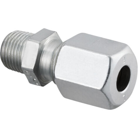 Oventrop Ofix-Oil Schneidringverschraubung 3/8x8mm, gerade Einschraubverschraubung, Stahl