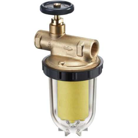 Oventrop Oilpur E A Heizölfilter-Einstrang 2x3/8" Innengewinde, Sinterkunststoff 50-75um