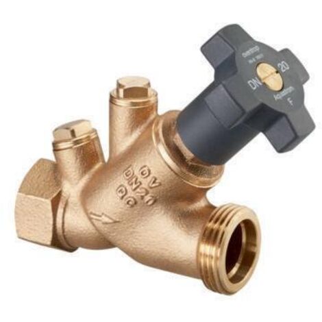 Oventrop OV Freistromventil Aquastrom F IG/AG PN 16 ohne Entleerung DN 20 Rp 3/4ZollxG
