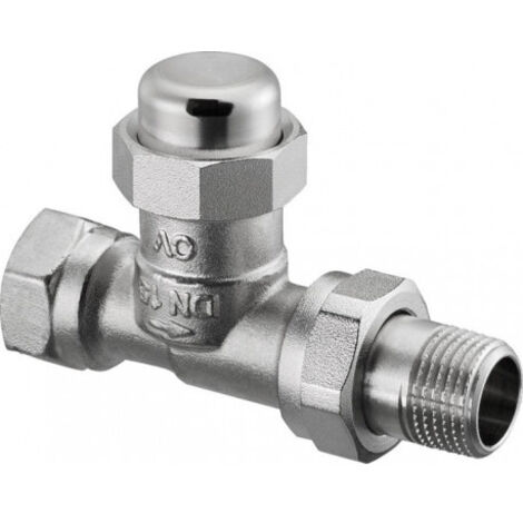 OVENTROP Raccord de retour Combi LR Passage DN 25, R 1 x Rp 1, PN 10, laiton, nickelé, 1027668