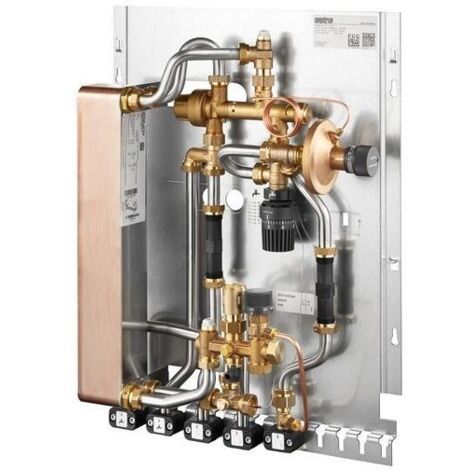 Oventrop Regudis W-TU Wohnungsstation Wärmetauscher Kupfergelötet, 17 l/min