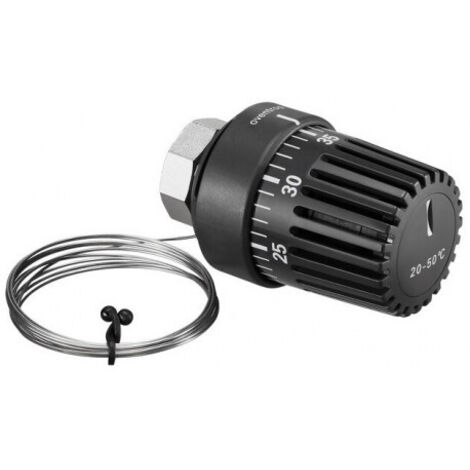 OVENTROP Régulateur de température avec sonde d'applique, plage de réglage 20 - 50 °C, en tant que pièce de rechange pour stations de régulation Regufloor, 1151082