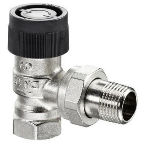 OVENTROP Robinet thermostatique A équerre DN 10, Rp 3/8 x R 3/8, PN 10, 1181003