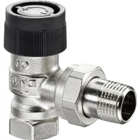 OVENTROP Robinet thermostatique A équerre DN 15, Rp 1/2 x R 1/2, PN 10, 1181004