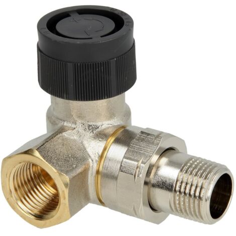 OVENTROP Robinet thermostatique A équerre gauche DN 15, Rp 1/2 x R 1/2, PN 10, 1181392