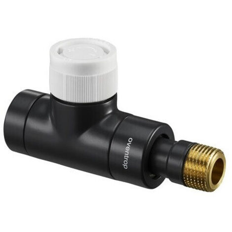 OVENTROP Robinet thermostatique E Passage DN 15, Rp 1/2 x R 1/2, PN 10, anthracite, 1163132