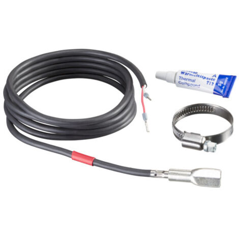 Oventrop Rohranlegetemperaturfühler PT 1000 R, mit Befestigungsschelle D 25 - 40mm und Wärmeleitpaste
