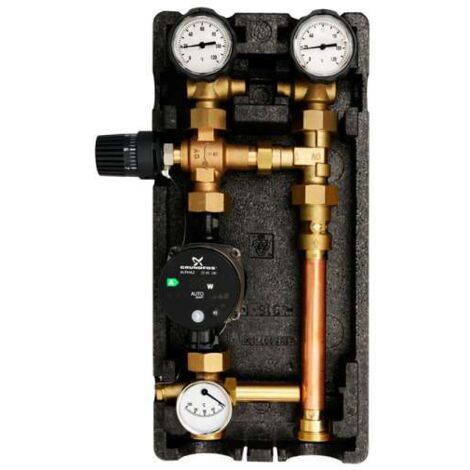 Oventrop Rücklaufanhebung Regumat RTA-180 mit Alpha2 25/60 180, 13546860A2 Kessel-Anbindesystem