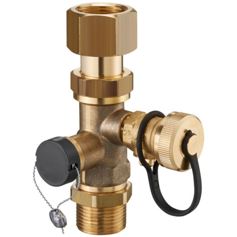 Oventrop Solar-Kappenventil für Expa Con DN 20 Rp 3/4" Innengewinde x G 3/4" Außengewinde