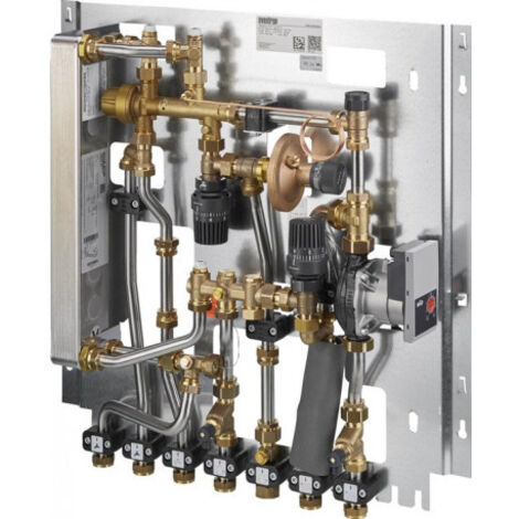 OVENTROP Station d'appartement Regudis W-HTF avec circuit de chauffage mélangé plage de puissance 2, 15 l/min., échangeur de chaleur brasé au nickel, 1341161