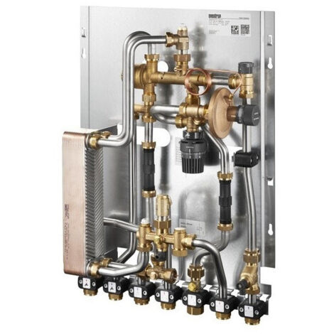 Oventrop – Station d'appartement Regudis W-HTU – Débit 12 l/min – Équipement complet pour chauffage central – Raccordement 3/4 pouces