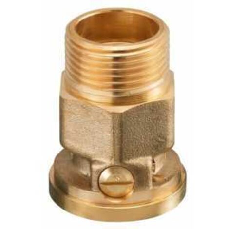 Oventrop SVA Sperrventil DN 25 G 1" Außengewinde, G 1 1/2" Innengewinde Überwurfmutter PN 10, Messing