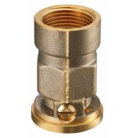 Oventrop SVI Sperrventil DN 25 G 1" Innengewinde, G 1 1/2" Innengewinde Überwurfmutter PN 10, Messing