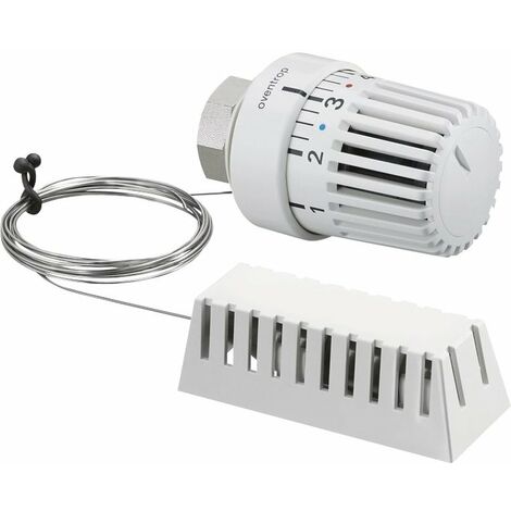 Oventrop – Thermostat de radiateur à sonde à distance – Plage de réglage 7-28°C – Raccord M30x1,5 – Protection contre le gel – Tube capillaire 2000mm
