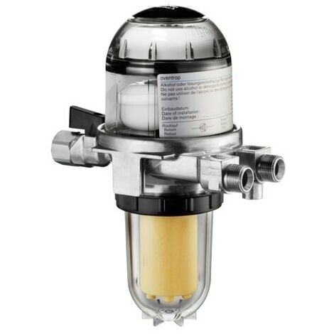 Oventrop Toc-Duo-3 Heizölfilter/Entlüfter, Siku 50-75µm, 3/8 IG x 3/8 AG