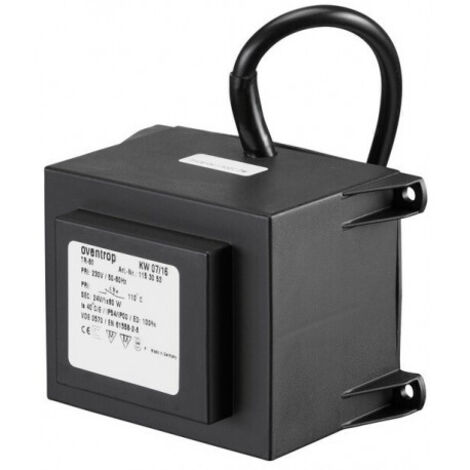 OVENTROP Transformateur TR-80 pour l'alimentation en tension des DDC, modules de terrain, modules de relais, vannes de circulation, modules d'ambiance, thermostats et servomoteurs, puissance 80 W, 115