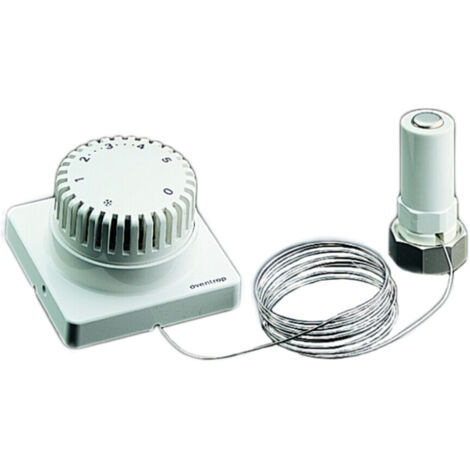 Oventrop Uni FD Thermostat 7-28 Grad C, 0 Skala 0-5 mit Nullstellung,Fernverstellung 2m, Weiß