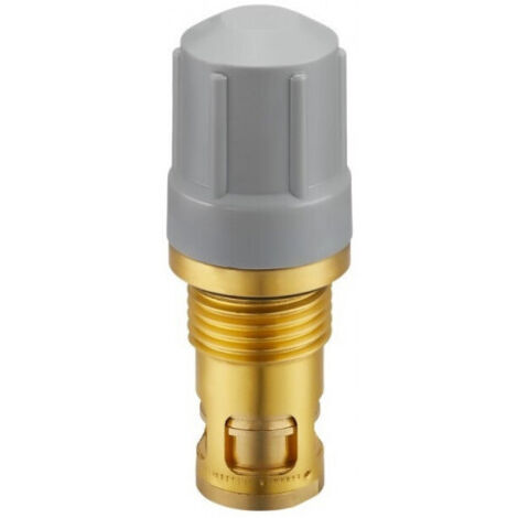 OVENTROP Ventileinsatz GDQ mit Q-Tech für Kompaktheizkörper, 10-170 l/h, G 1/2 AG, Klemmverbindung, mit stirnseitiger Sitzabdichtung, 1019099