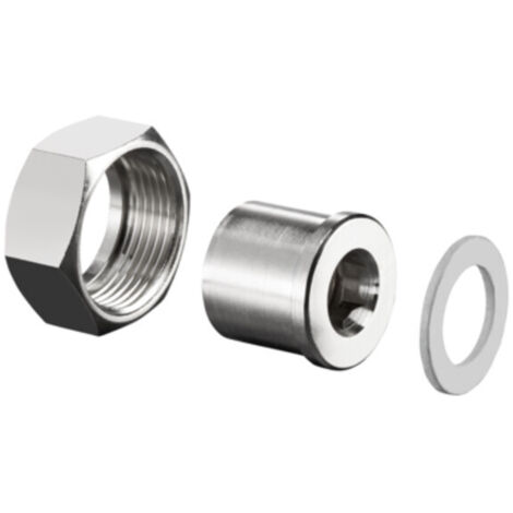 Oventrop Verschraubung, flachdichtend zur Bypassleitung DN 20 3/4" Innengewinde und Überwurfmutter 11/8" Innengewinde