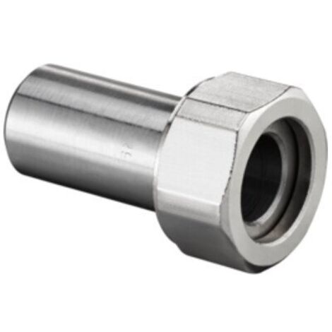 Oventrop Verschraubung, flachdichtend zur Rohrleitung DN 15 1/2" Schweißtülle und Überwurfmutter 3/4" Innengewinde